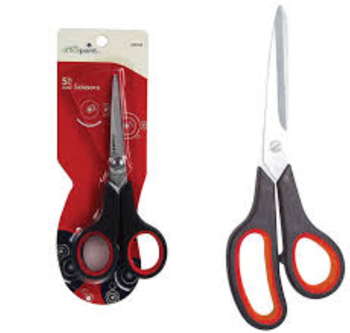 OFFICEPOINT SCISSORS 8.5   BLACK/RED